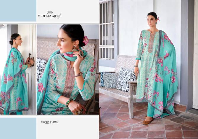 Mumtaz Mogra Embroidery Designer Lawn Cotton Fancy Wear Dress Material Collection